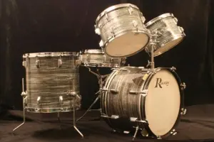 1968 Rogers Holiday Blue Strata Set with matching Powertone Snare
