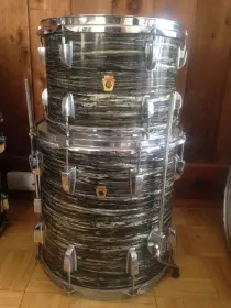 Holy Grail Alert - vintage 60's ludwig black oyster pearl toms - 8&quot; x 12&quot;+ 14&quot; x 14&q