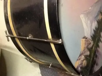 1920/30's Ludwig base drum w/mural