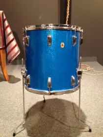 1969 Ludwig Blue Sparkle Floor Tom