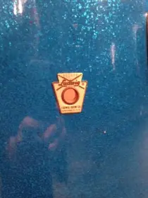1969 Ludwig Blue Sparkle Floor Tom