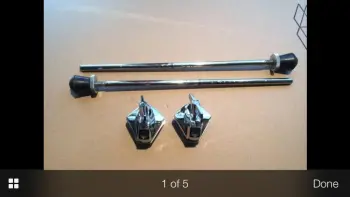 Tama bass drum spurs/ brackets