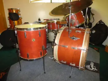 Orange Satin Stained Gretsch Shellpack
