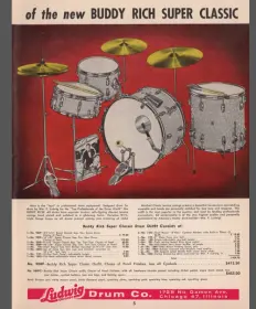 Two cymbal mounts on '64 ludwig bass drum?