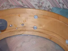 Help! 68 slingerland--shell cracked??