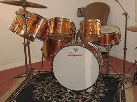 1973 Slingerland Copper Over Wood