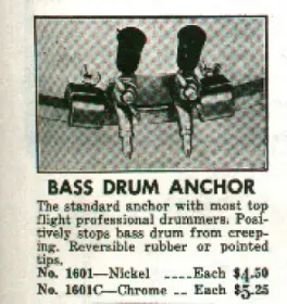 Rogers Bass Drum Anchor?