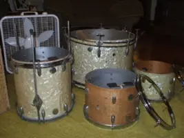 Gretsch Round Badge Vintage Four Piece Needs Restoring - I need help