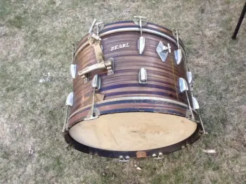 Vintage Pearl kit wrapped in tiger eye