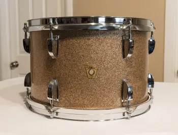 F/S:  1968 Ludwig 8&quot;x12&quot; Champagne Sparkle Tom (Very Nice Shape)