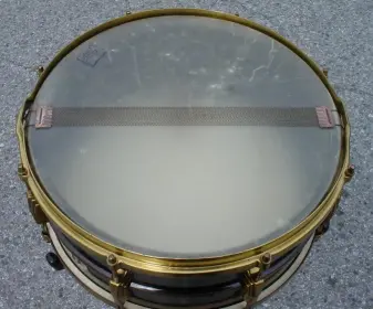 1935-36 LUDWIG &amp; LUDWIG 6.5 x 14 SILVER ANNIVERSARY BLACK BEAUTY