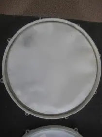 Ludwig Keystone badge Chrome Timbales