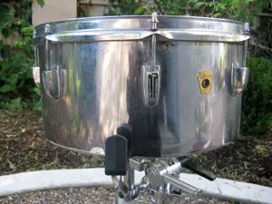 Ludwig Keystone badge Chrome Timbales