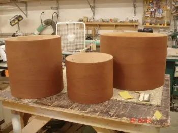 Mahogany veneer job