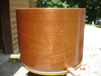 Mahogany veneer job