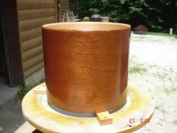 Mahogany veneer job
