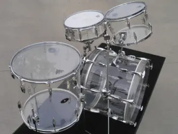 70's Star (Werco) Clear Acrylic Drum Set