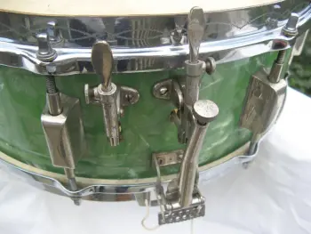 1930's Green Pearl Leedy Parallel Dual
