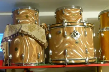 Sunset Satin Flame drums