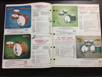 Vintage Slingerland Drums, Tympani and Accessories Catalog #61, Early 1960's