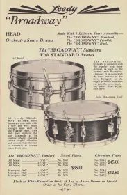 1930's Leedy Broadway Standard