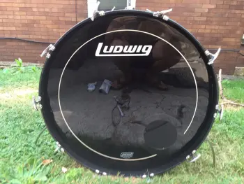 Ludwig Black Vistalite 24x14 Bass Drum