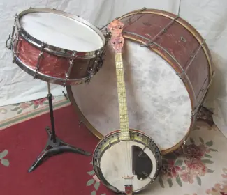 Slingerland Rose Pearl drum set