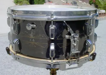 1939-41 LEEDY 6.5 x 14 BROADWAY STANDARD “T-BIRD” ENGRAVED ELITE MODEL