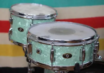 Sea Green Pearl set with matching Banjo....