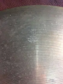 Zildjian stamp from which era?