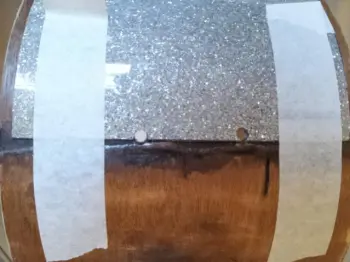 DIY Silver Glitter Wrap