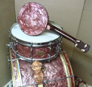Slingerland Rose Pearl drum set