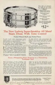 Ludwig Super Sensitive 70's needs restoring help on id