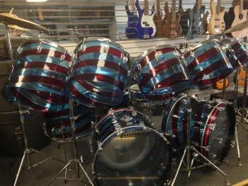 cool 70's  ludwig vistalite octoplus set