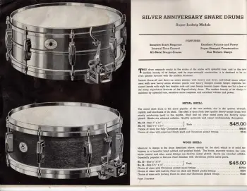 1936 Ludwig &amp; Ludwig Silver Anniversary Model