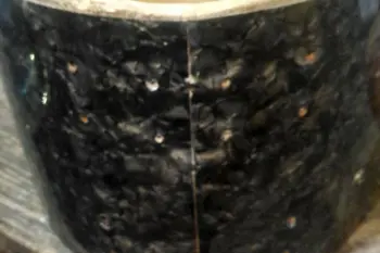 Slingerland shell with three reinforcement rings