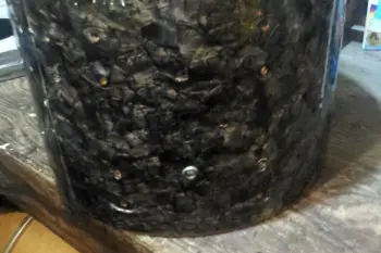 Slingerland shell with three reinforcement rings