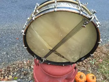 RARE 1910's C.G. Conn Perforated shell snare drum - NICE!