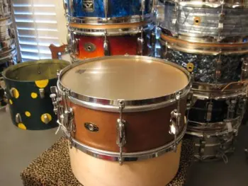Slingerwig transformed into a 1960 Slingy radio king student snare