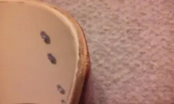 Chunk out of Ludwig Rocker bearing edge
