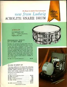 Ludwig Acrolite &amp; Standard 60's snare