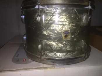 1958 Ludwig Transition Badge with matching Jazz fest