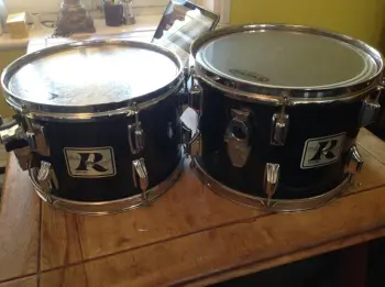 FS: 12&quot; &amp; 13&quot; black Rogers big R toms