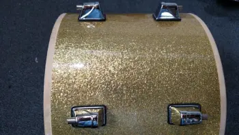 Gold sparkle floor tom-FAIL...Krylon next.