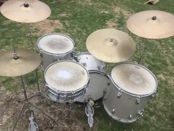 967 Ludwig 'time capsule' kit w hardware and cymbals - beauty!