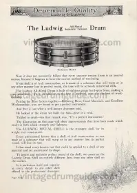 Ludwig and Ludwig snare 1920's