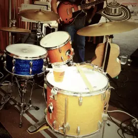 1970(ish) Slingerland Concert King 6.5x14 Blue Agate