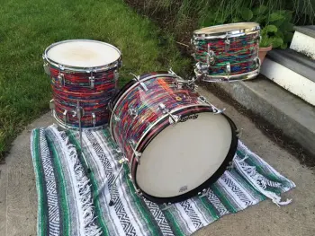 1968 Ludwig Psychedelic Downbeat Drum Kit