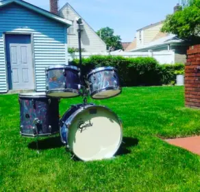 For Sale: 1971 Gretsch Player's Kit 20/12/13/16 in Peacock Satin Flame