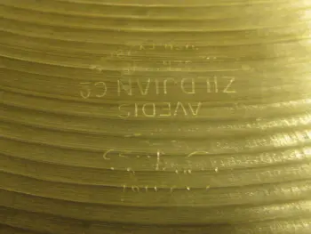 Wiped the dirt of a 19&quot; cymbal.